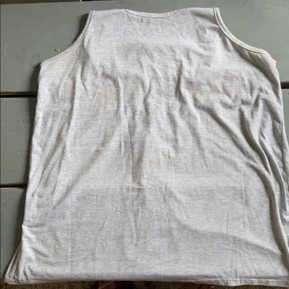 Stripes tank top with crotchet back